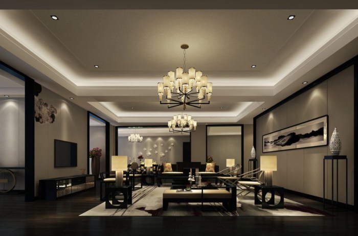 Modern light design interior