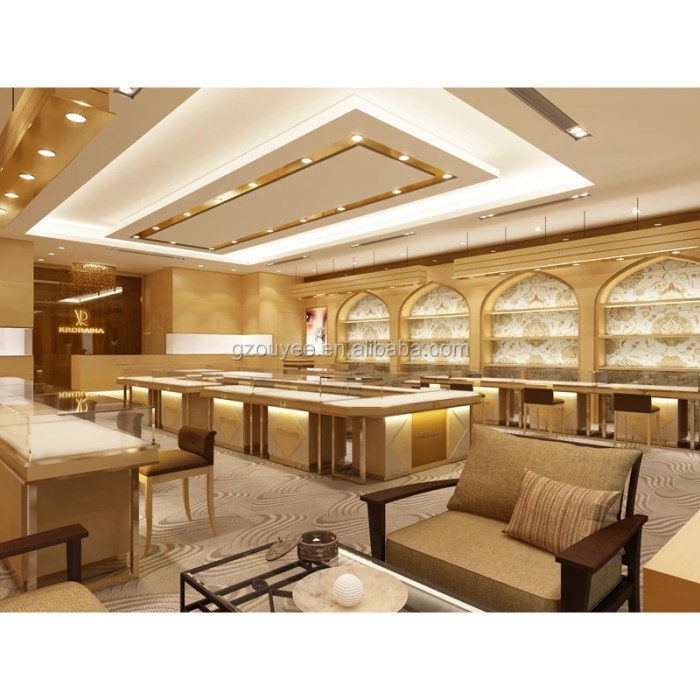 Modern jewellery shop interior design