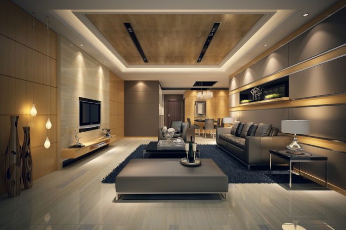 Modern living room interior design