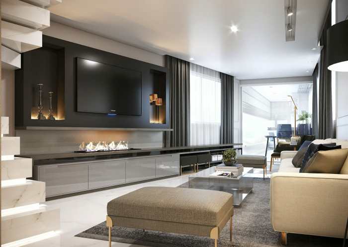 Modern luxury apartment interior design