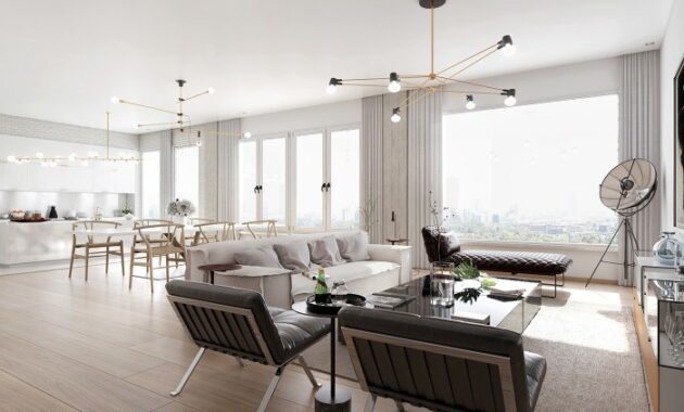 Moderne luxe appartementen: interieurdesign ideeën