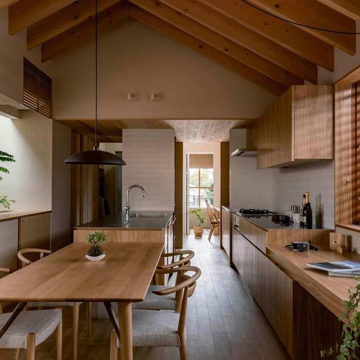 Modern japanese interior design kitchen