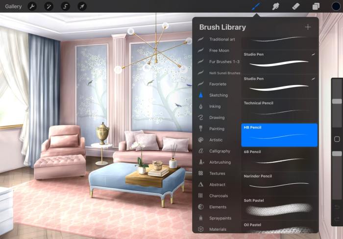 Best app for interior design sketch